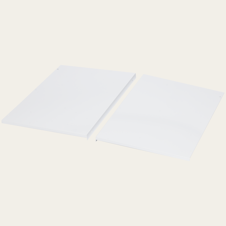 Side-panel protective plate, 1 pair, 370 mm, White