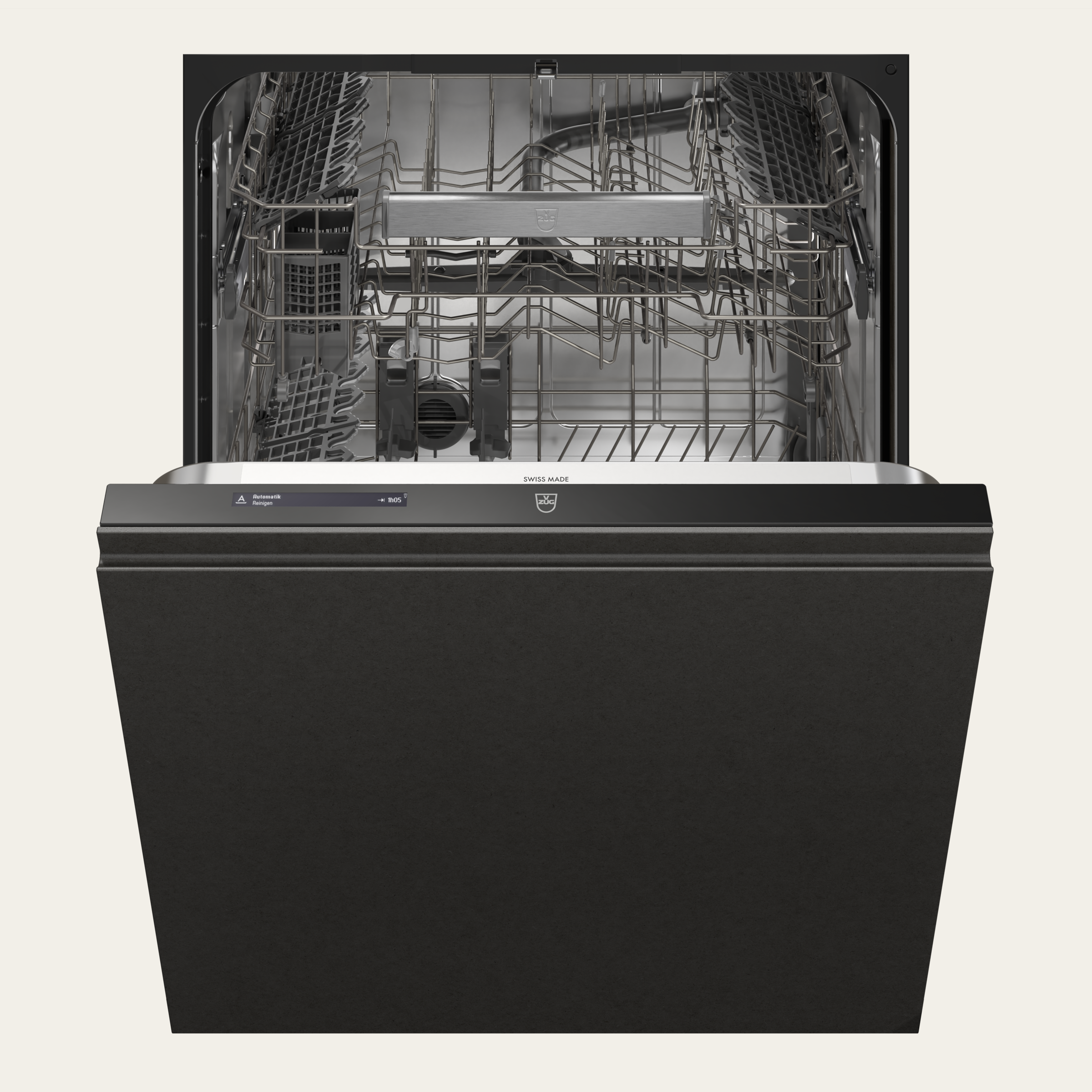 V-ZUG Lave-vaisselle AdoraVaisselle V4000 VG, Norme largeur: 60 cm, Entièrement intégrable, Grand volume, V-ZUG-Home, Tôle coulissante, Ecran LCD