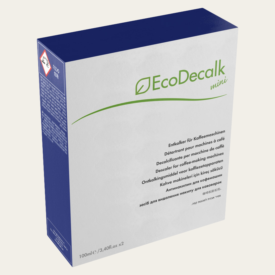 EcoDecalk Mini, decalcificante per macchina per il caffè automatica, 2x 100 ml