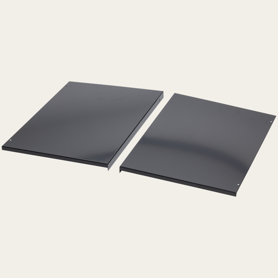 Side-panel protective plate, 1 pair, 350 mm, Nero