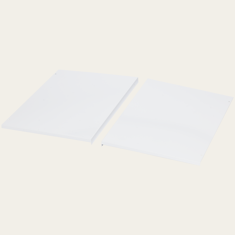 Side-panel protective plate, 1 pair, 350 mm, White