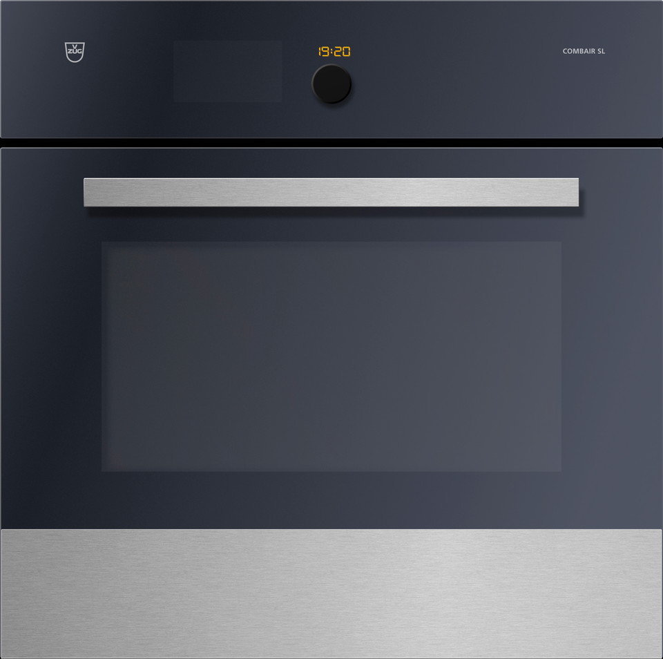 V-ZUG Oven Combair SL, Stainless Steel, designer handle chrome NOTE: Product fitted with Wi-Fi module as standard (V-ZUG-Home ready)