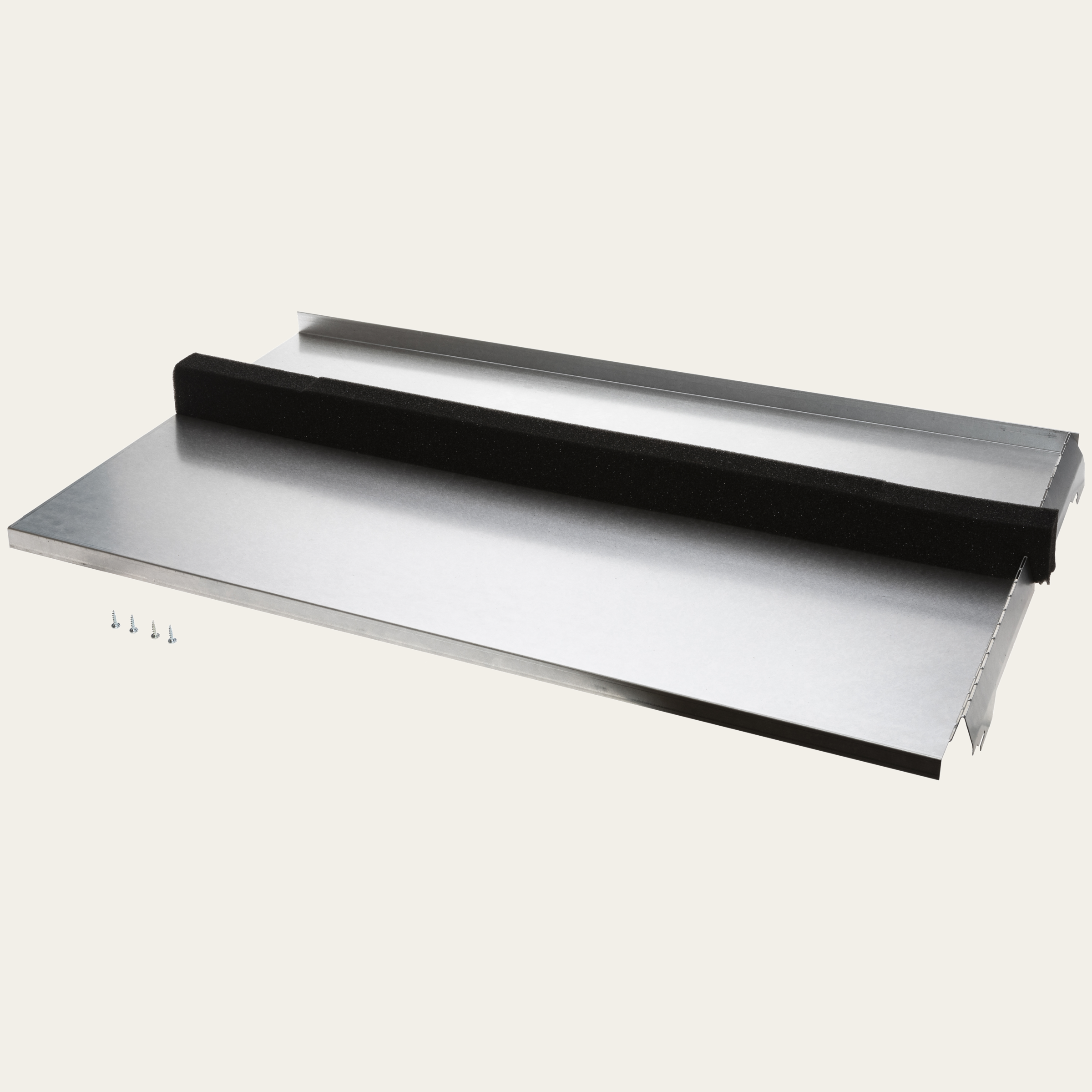 Ventilation protective plate set, niche width 900 mm, with seal