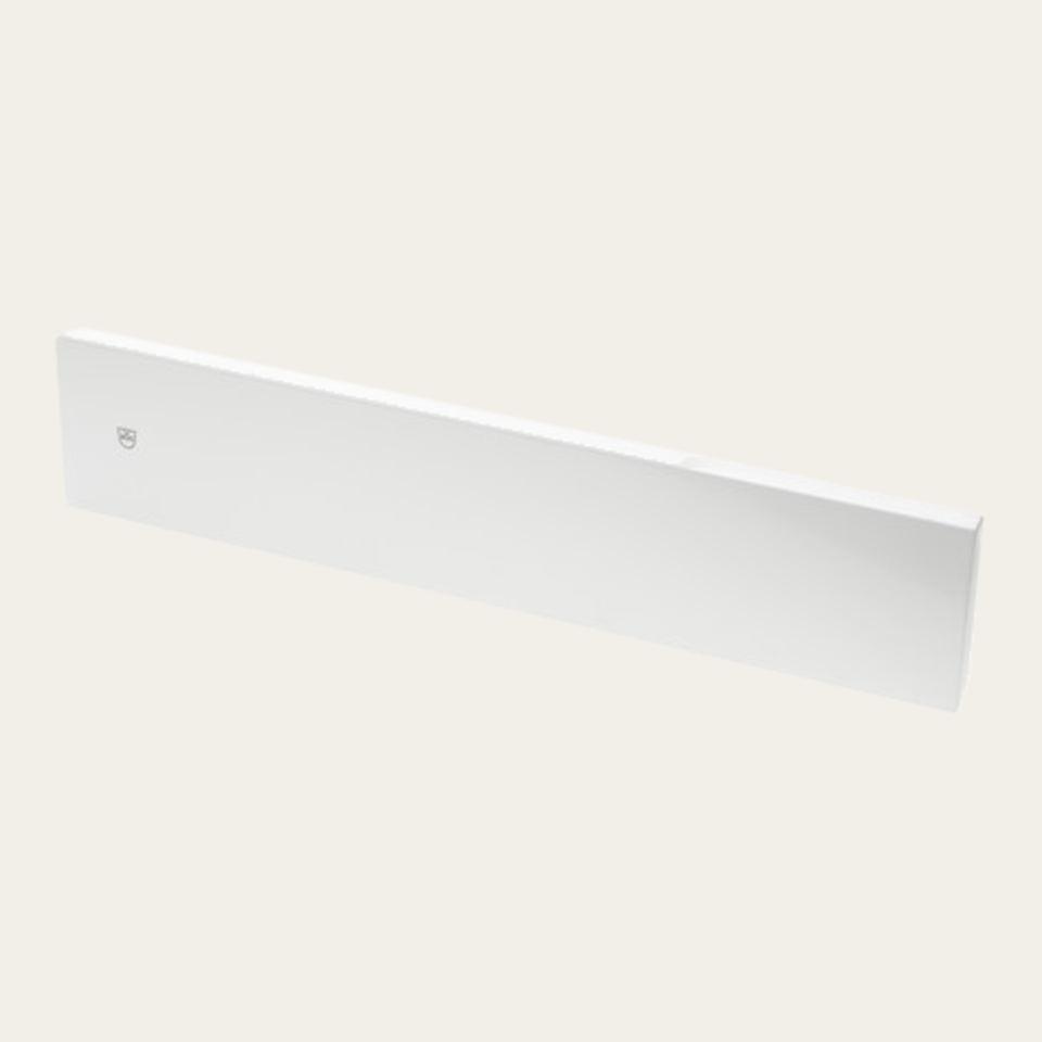 Front panel, W 596 x H 124 mm, White