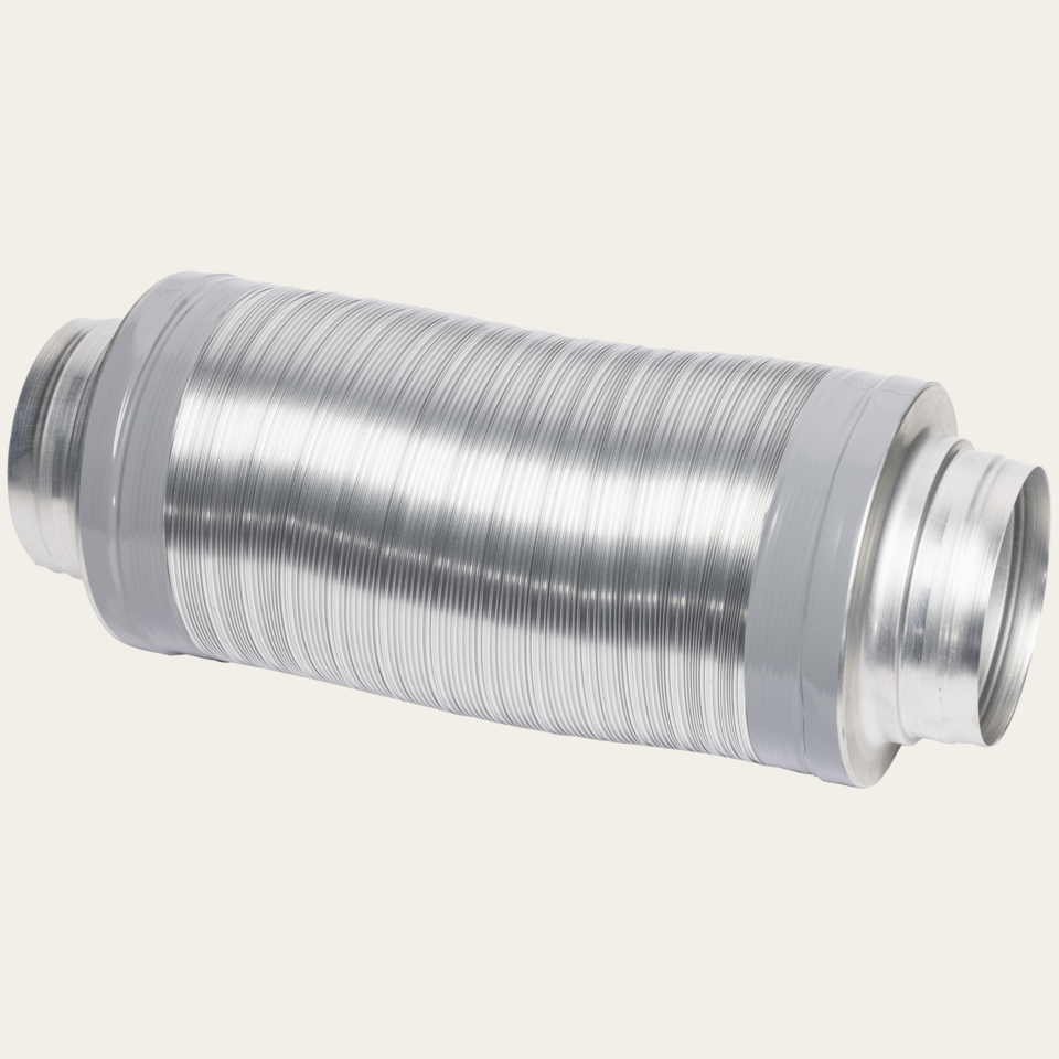 Aluminium hose, sound absorber, ø 150 mm