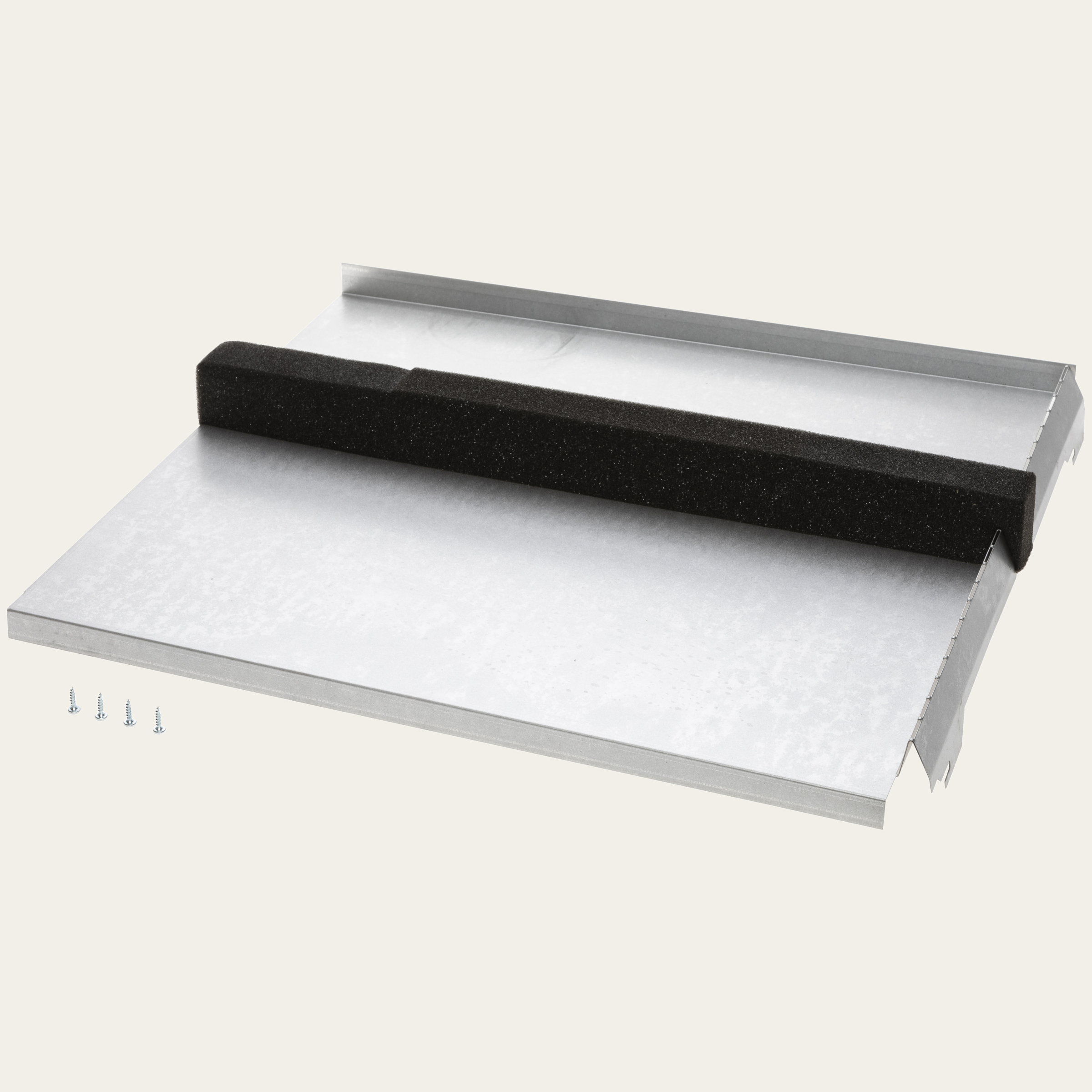 Ventilation protective plate set, niche width 600 mm, with seal