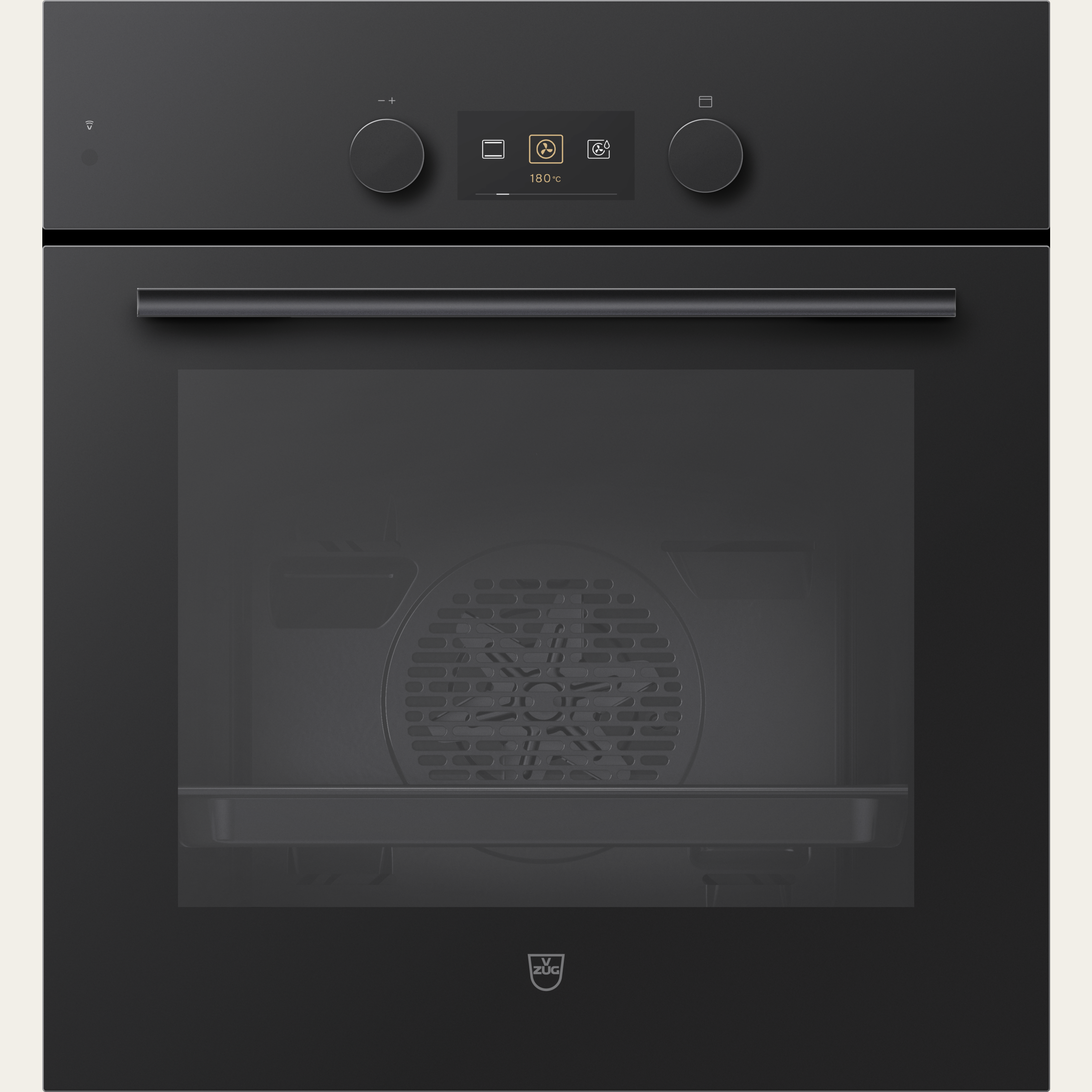 V-ZUG Oven Combair V600 6UC, Standard width: 55 cm, Standard height: 60 cm, Nero with glass, Nero, Installation in floor unit, dial, V-ZUG-Home, TopClean, 400V