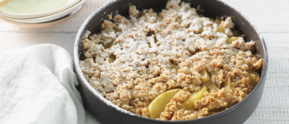 Apple and cinnamon crisp
